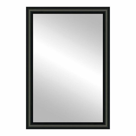 MADE4MANSIONS 24 x 30 in. Jude Framed Mirror Black MA3237798